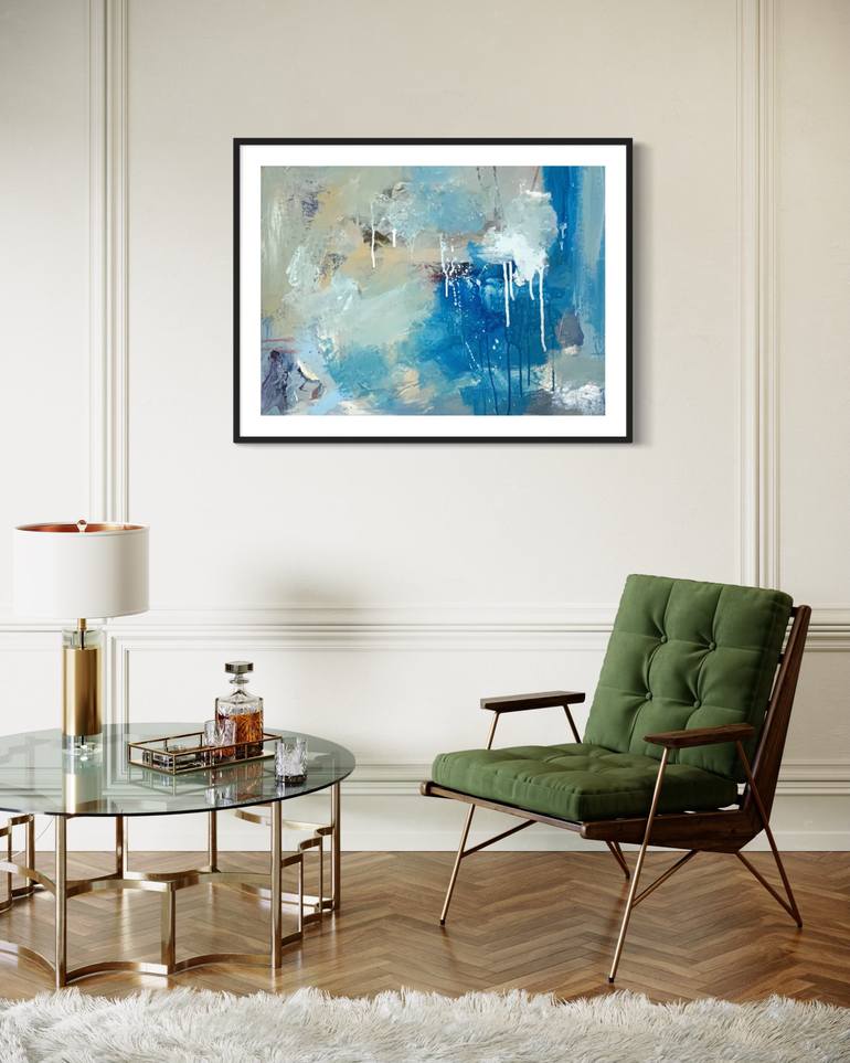 Original Abstract Expressionism Abstract Painting by Rodrigue Semabia