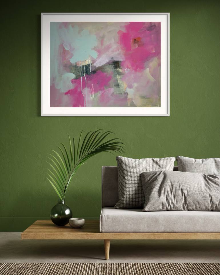 Original Abstract Expressionism Abstract Painting by Rodrigue Semabia