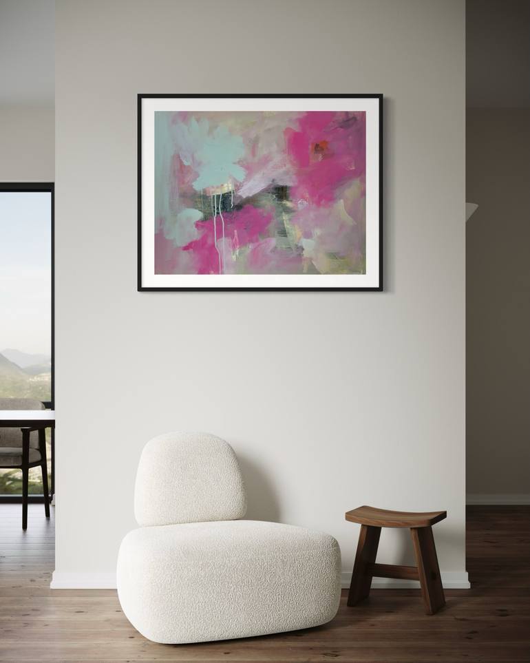 Original Abstract Expressionism Abstract Painting by Rodrigue Semabia