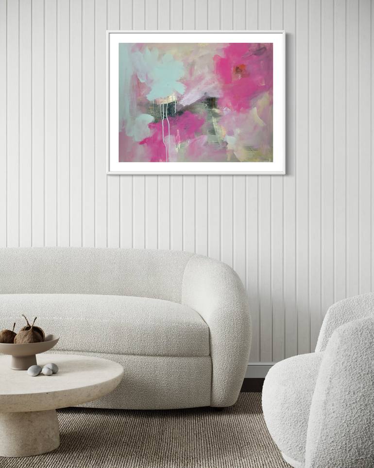 Original Abstract Expressionism Abstract Painting by Rodrigue Semabia