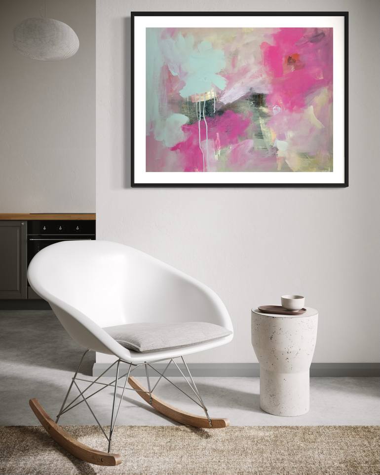 Original Abstract Expressionism Abstract Painting by Rodrigue Semabia