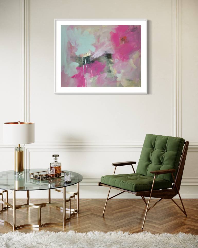 Original Abstract Expressionism Abstract Painting by Rodrigue Semabia