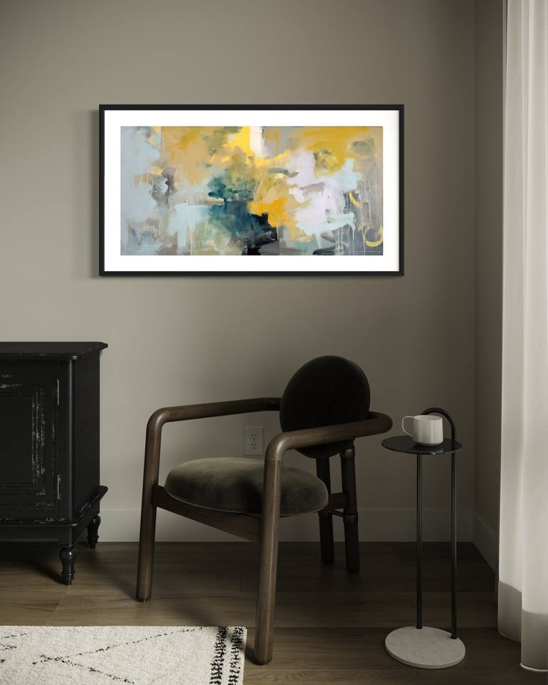 Original Abstract Expressionism Abstract Painting by Rodrigue Semabia