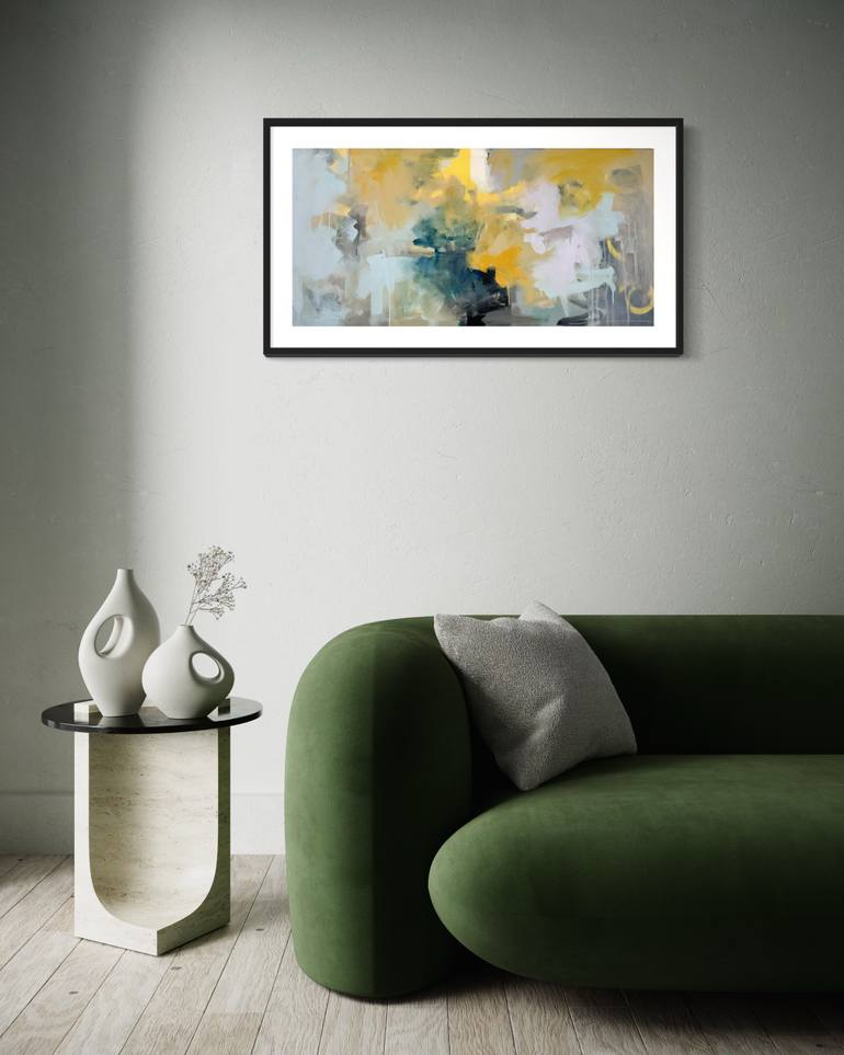 Original Abstract Expressionism Abstract Painting by Rodrigue Semabia