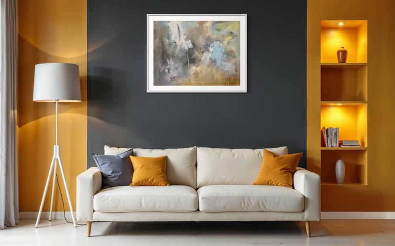 Original Abstract Expressionism Abstract Painting by Rodrigue Semabia