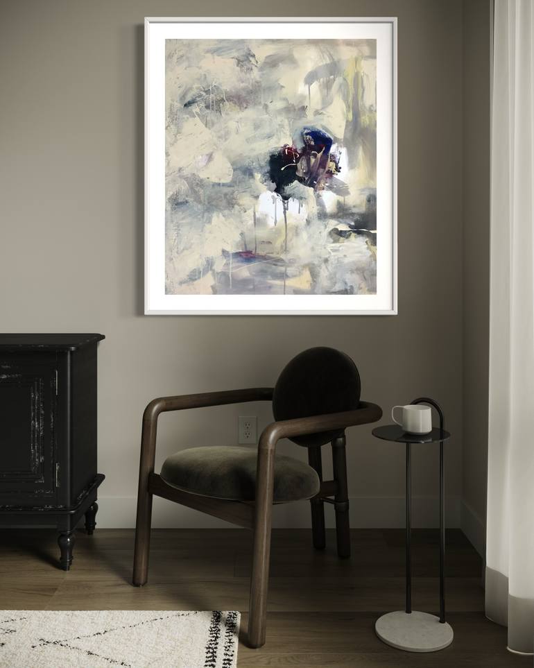 Original Abstract Expressionism Abstract Painting by Rodrigue Semabia