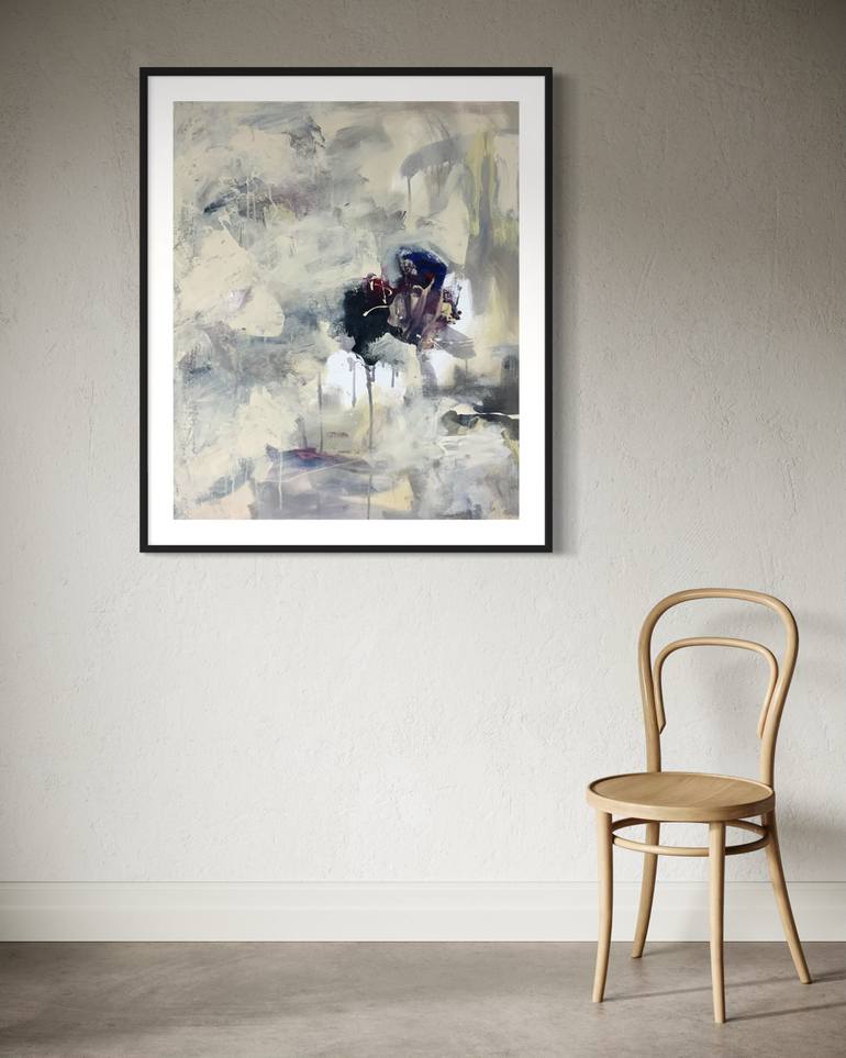 Original Abstract Expressionism Abstract Painting by Rodrigue Semabia