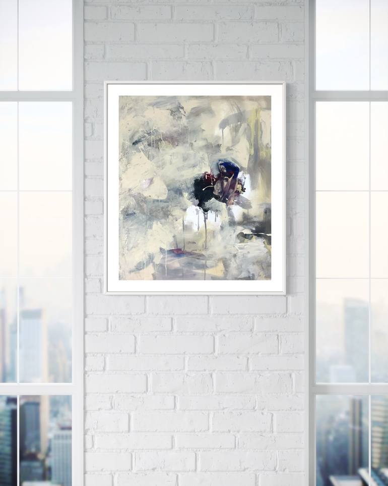 Original Abstract Expressionism Abstract Painting by Rodrigue Semabia