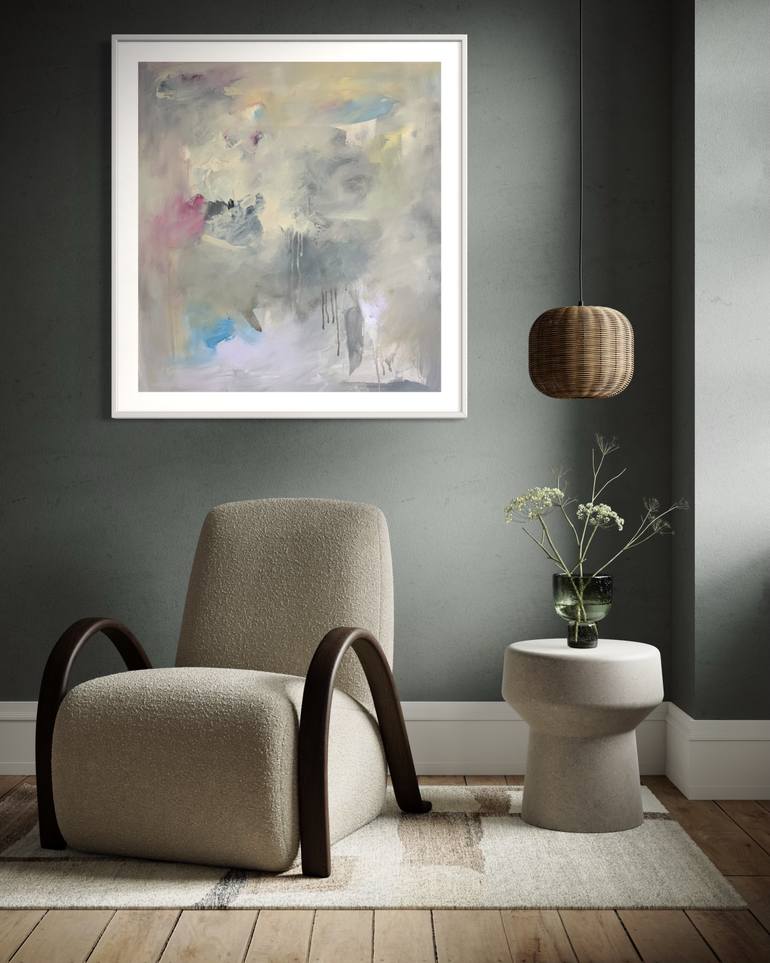Original Abstract Expressionism Abstract Painting by Rodrigue Semabia