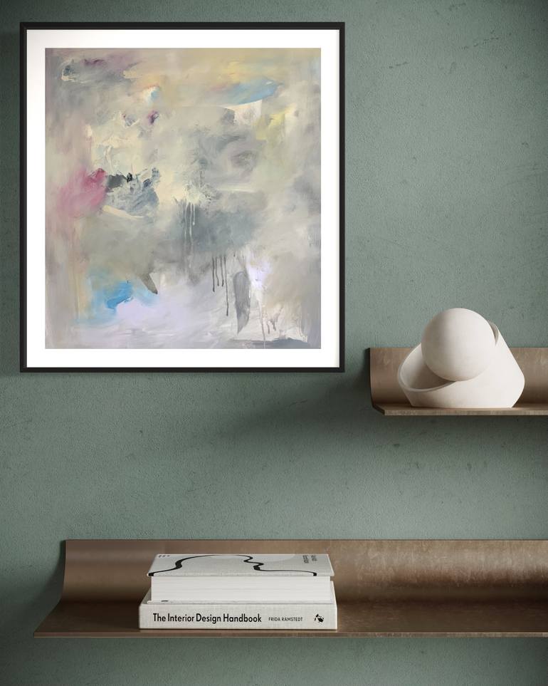 Original Abstract Expressionism Abstract Painting by Rodrigue Semabia