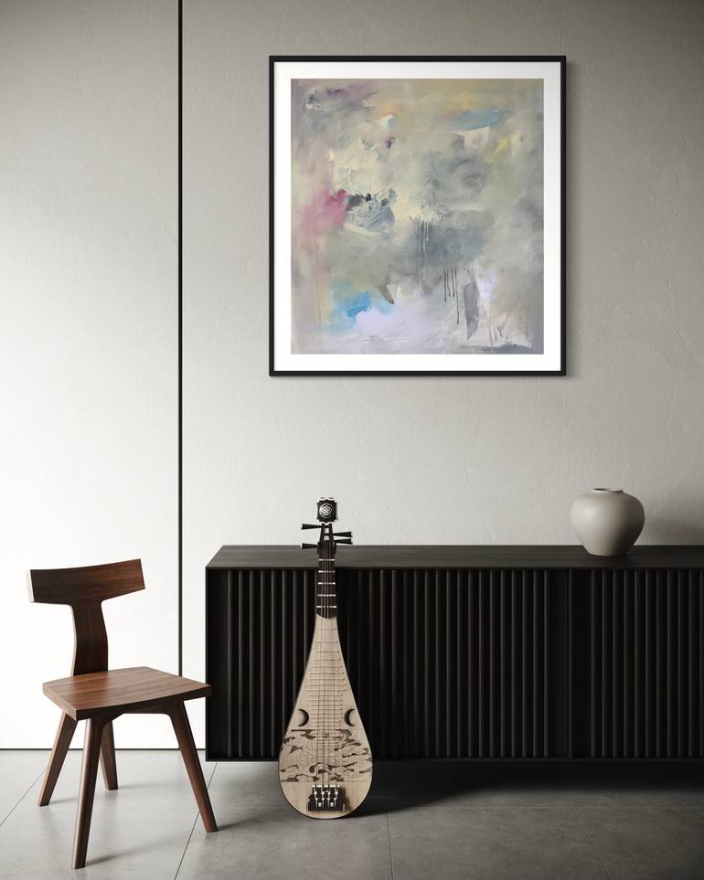 Original Abstract Expressionism Abstract Painting by Rodrigue Semabia