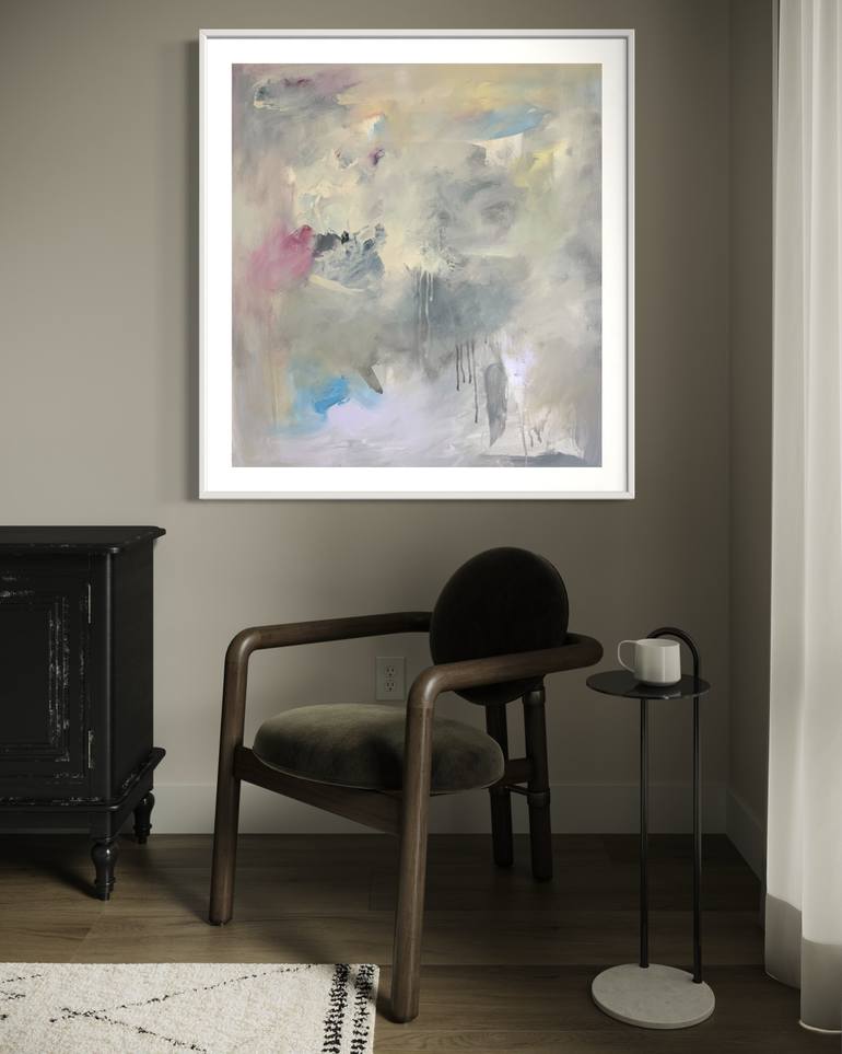 Original Abstract Expressionism Abstract Painting by Rodrigue Semabia