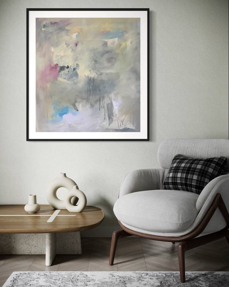 Original Abstract Expressionism Abstract Painting by Rodrigue Semabia