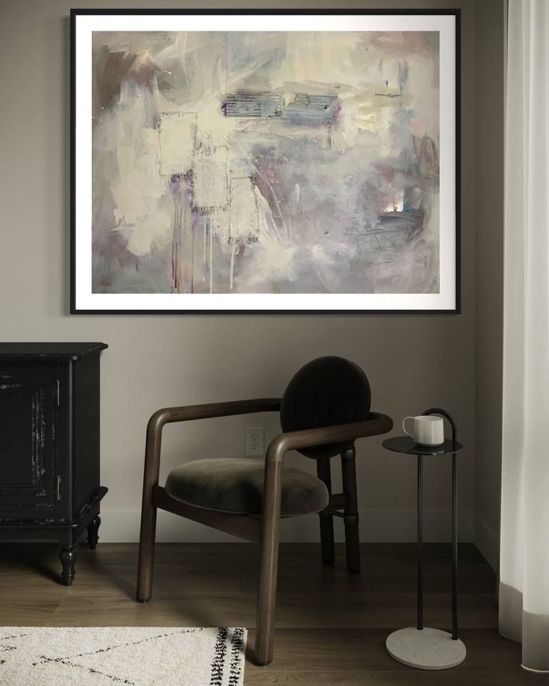 Original Abstract Expressionism Abstract Painting by Rodrigue Semabia