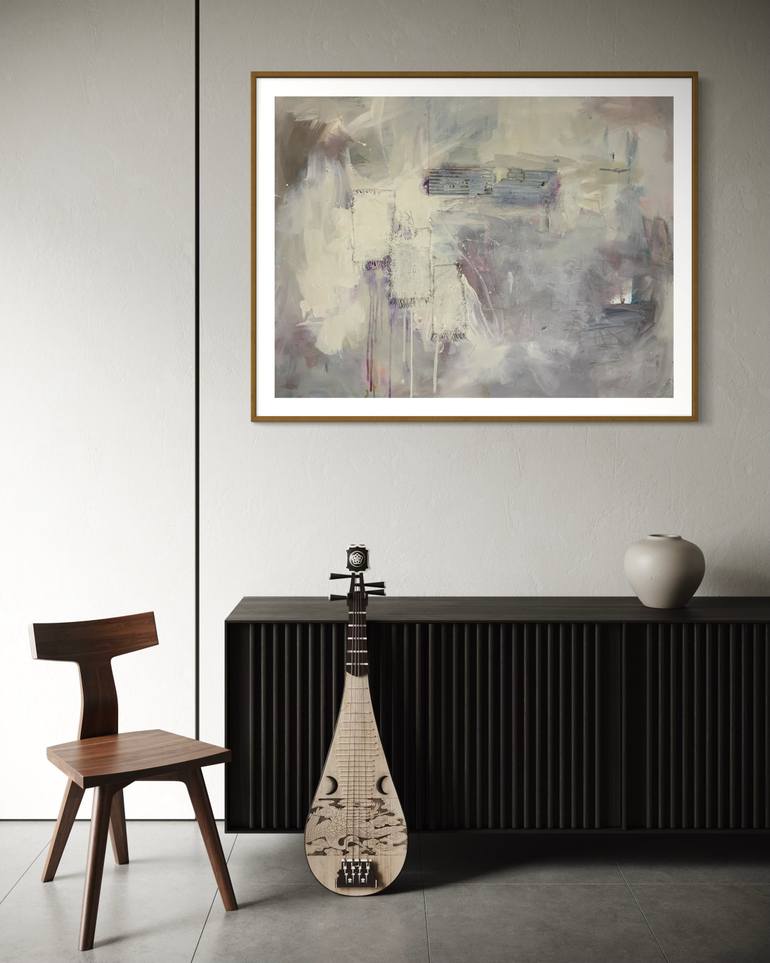 Original Abstract Expressionism Abstract Painting by Rodrigue Semabia