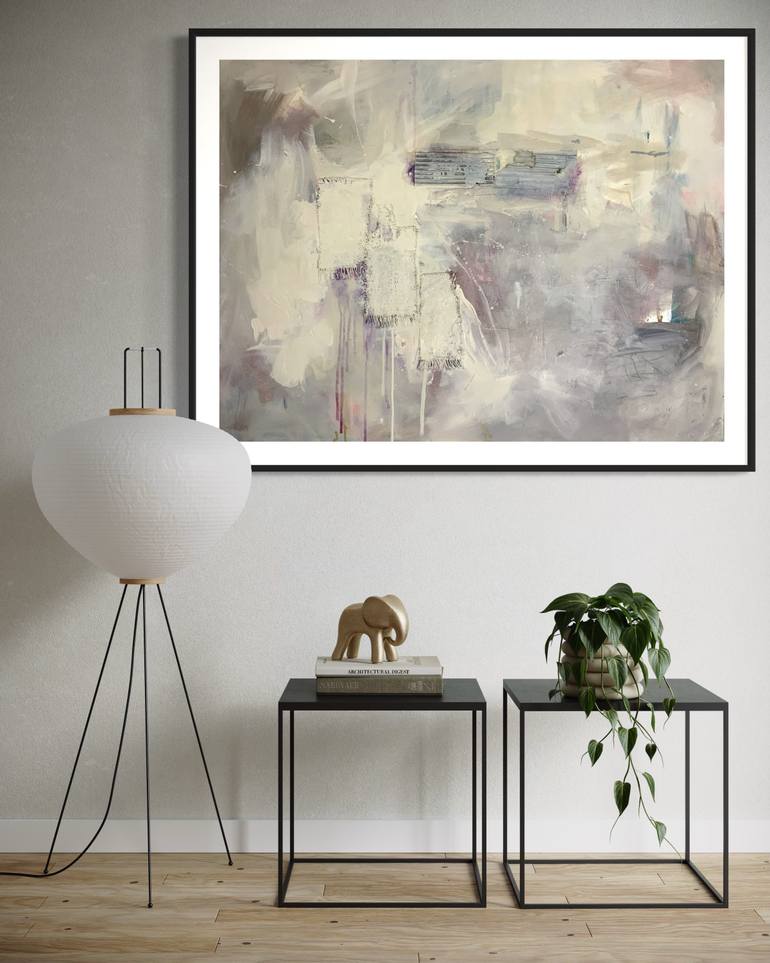 Original Abstract Expressionism Abstract Painting by Rodrigue Semabia