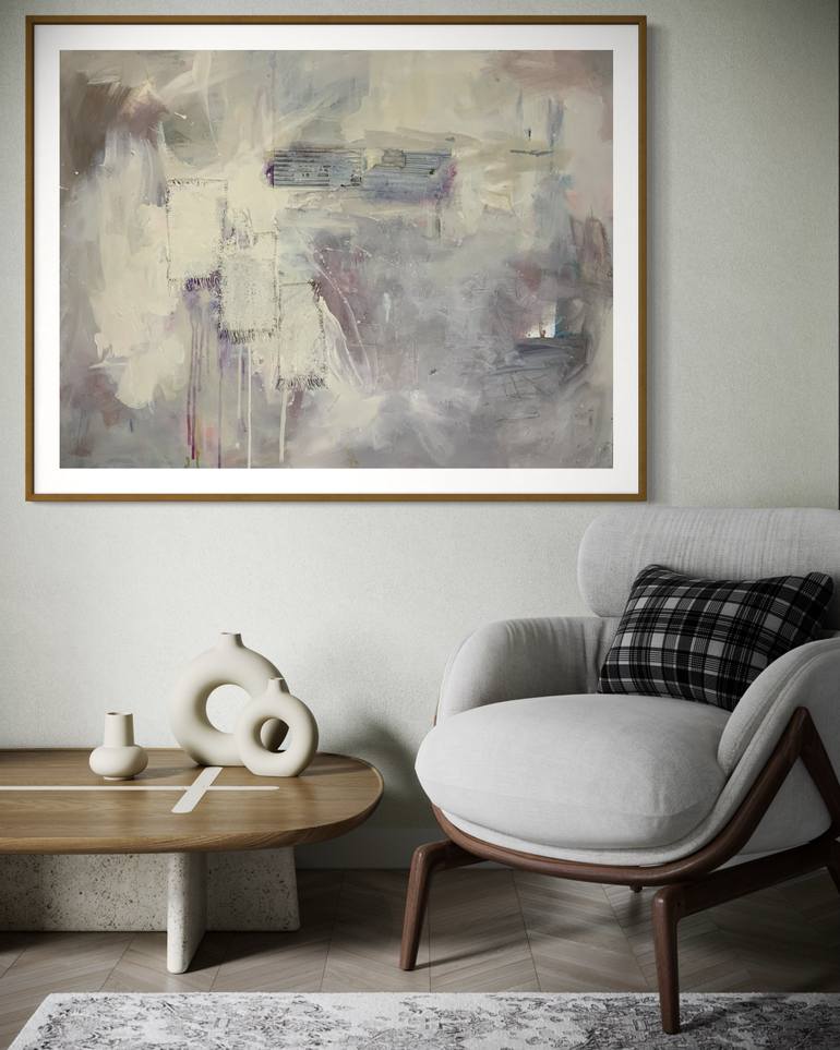 Original Abstract Expressionism Abstract Painting by Rodrigue Semabia