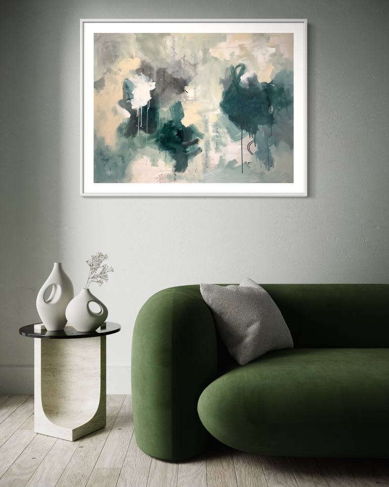 Original Abstract Expressionism Abstract Painting by Rodrigue Semabia