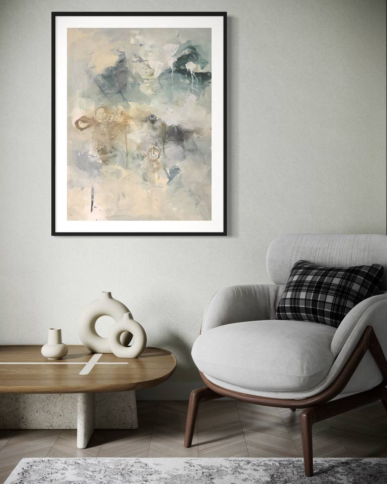 Original Abstract Expressionism Abstract Painting by Rodrigue Semabia