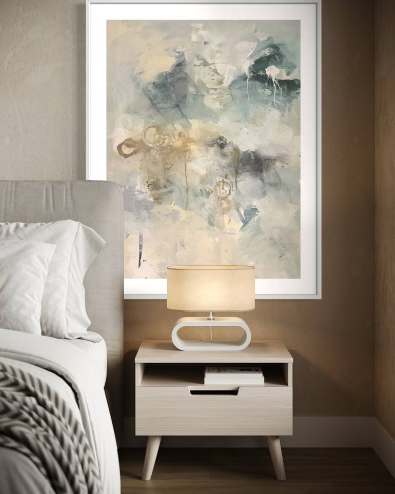 Original Abstract Expressionism Abstract Painting by Rodrigue Semabia