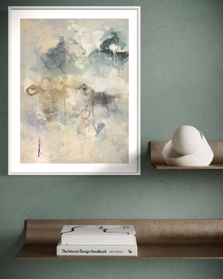 Original Abstract Expressionism Abstract Painting by Rodrigue Semabia