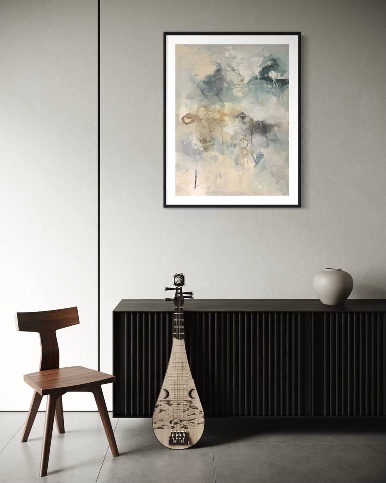 Original Abstract Expressionism Abstract Painting by Rodrigue Semabia