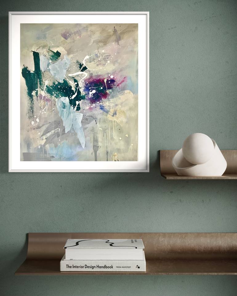 Original Abstract Expressionism Abstract Painting by Rodrigue Semabia