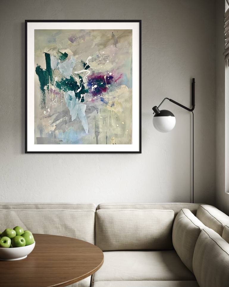 Original Abstract Expressionism Abstract Painting by Rodrigue Semabia