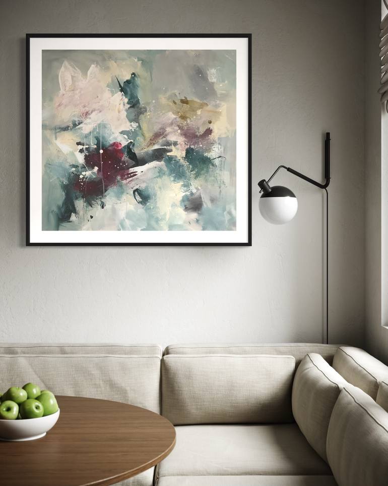 Original Abstract Expressionism Abstract Painting by Rodrigue Semabia