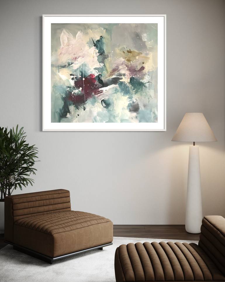 Original Abstract Expressionism Abstract Painting by Rodrigue Semabia
