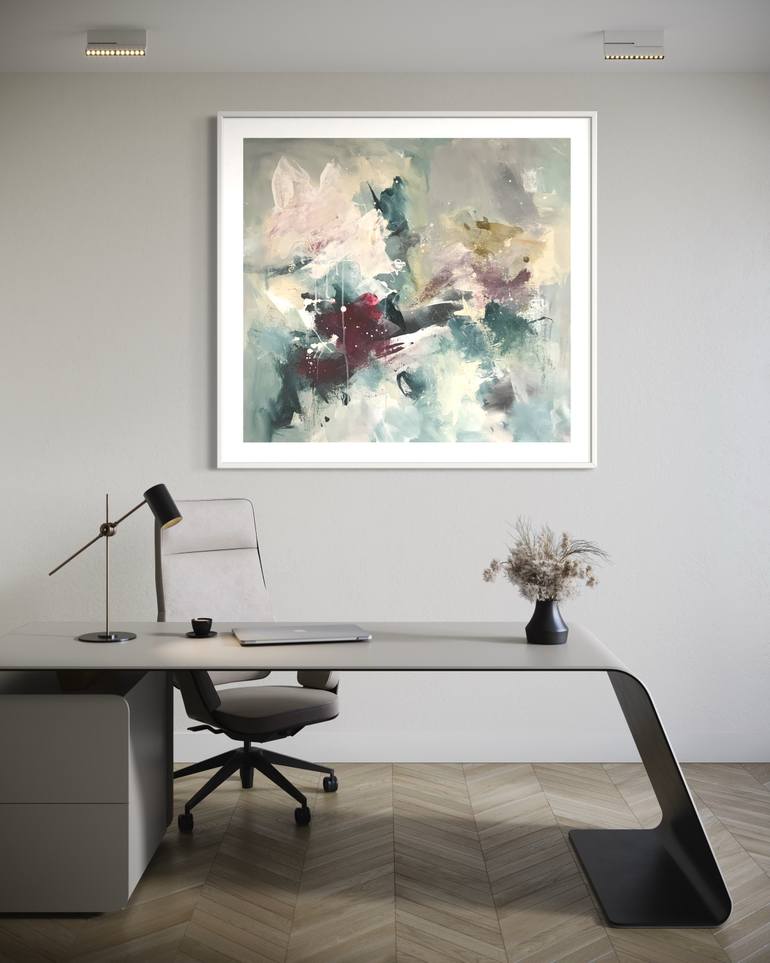Original Abstract Expressionism Abstract Painting by Rodrigue Semabia