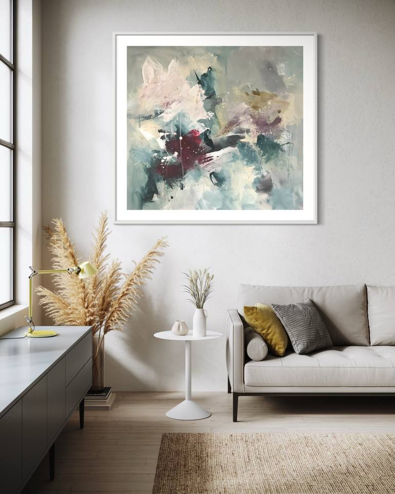 Original Abstract Expressionism Abstract Painting by Rodrigue Semabia