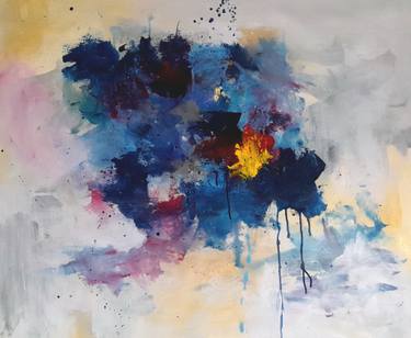 Original Abstract Expressionism Abstract Paintings by Rodrigue Semabia