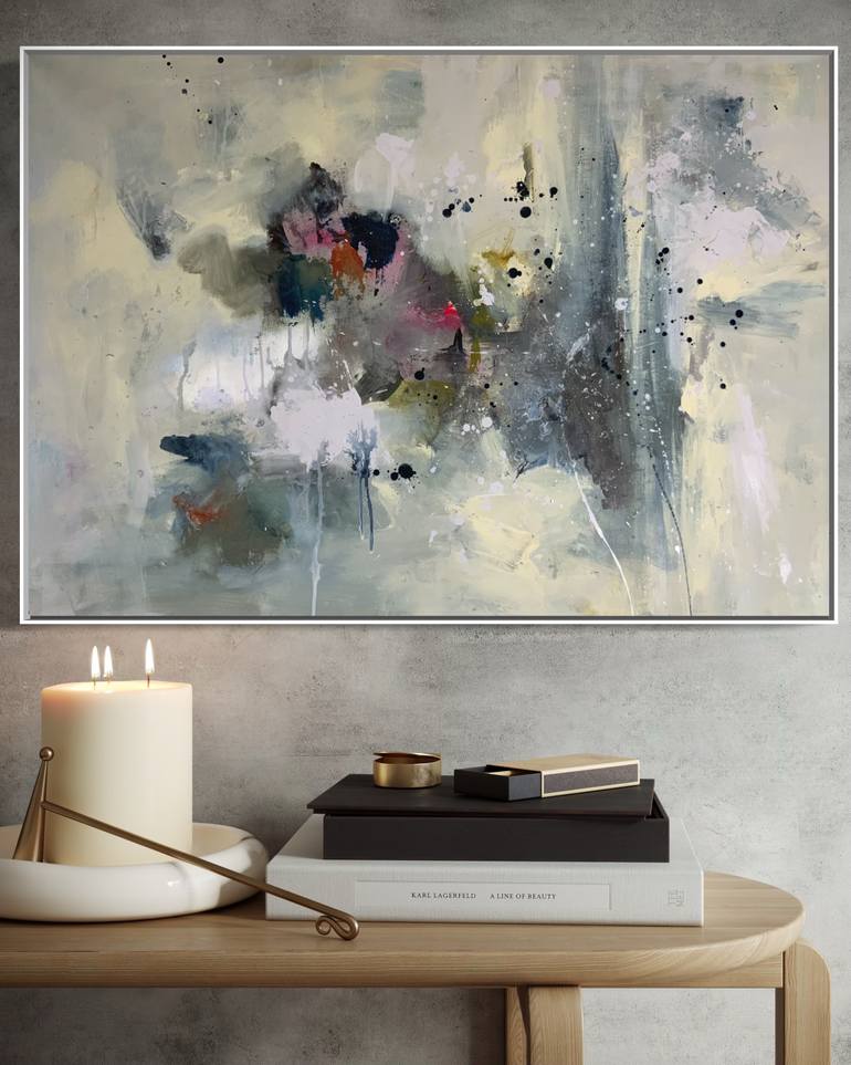 Original Abstract Expressionism Abstract Painting by Rodrigue Semabia