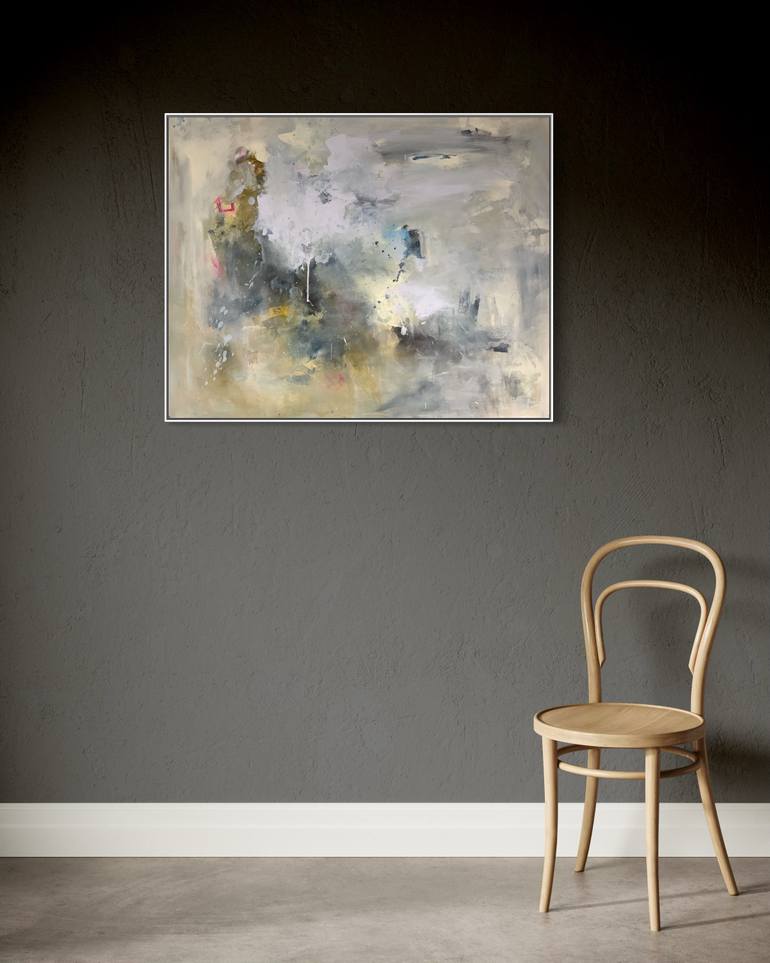 Original Abstract Expressionism Abstract Painting by Rodrigue Semabia