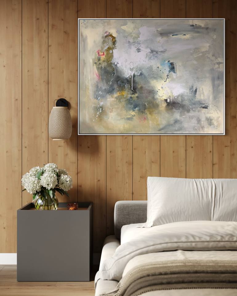 Original Abstract Expressionism Abstract Painting by Rodrigue Semabia