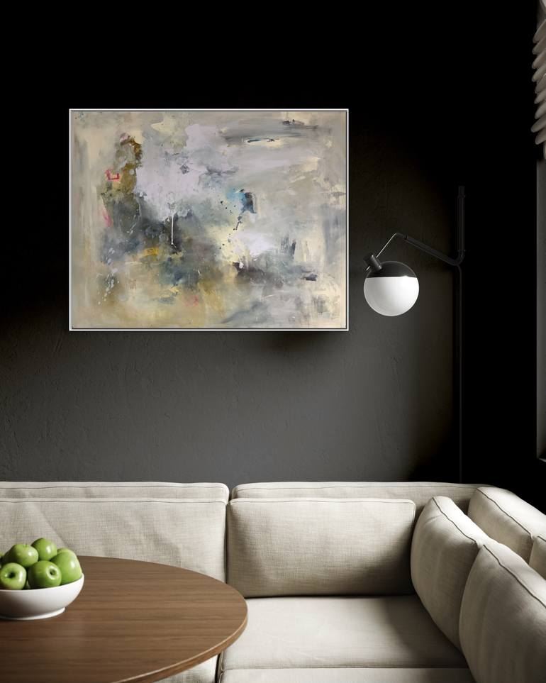 Original Abstract Expressionism Abstract Painting by Rodrigue Semabia