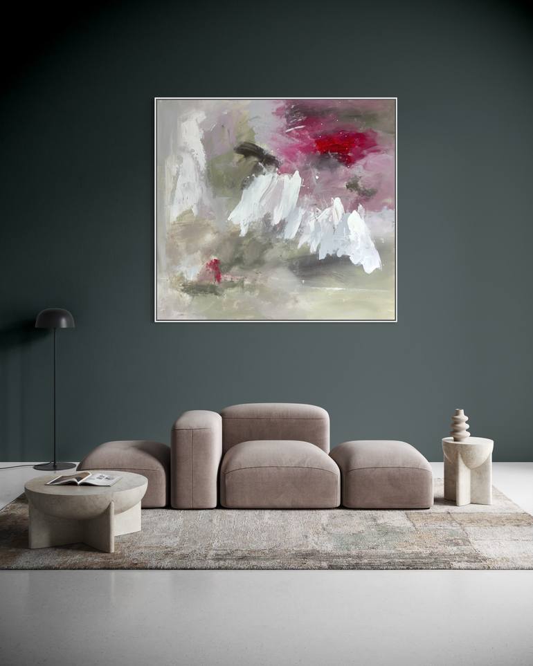 Original Abstract Expressionism Abstract Painting by Rodrigue Semabia