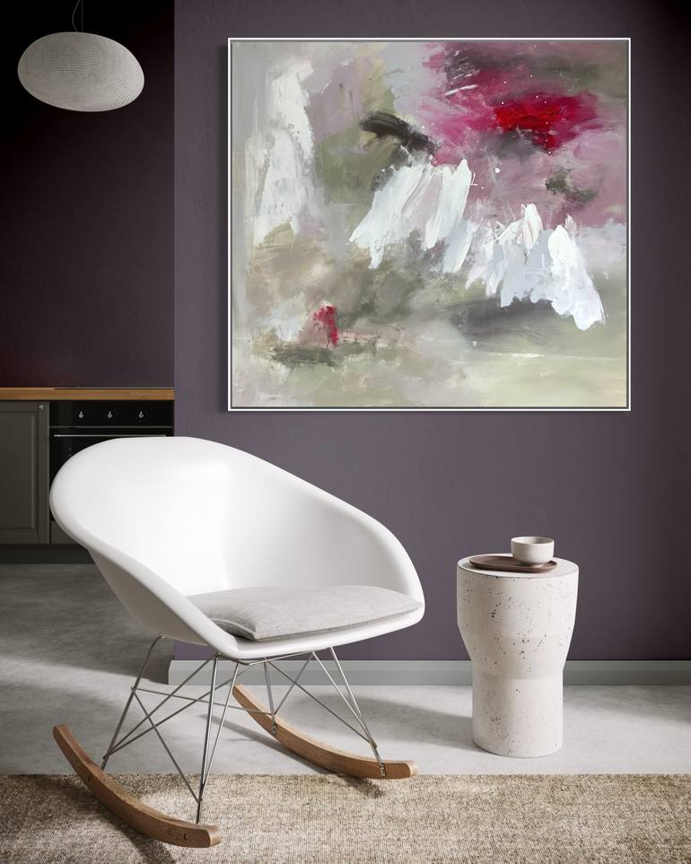 Original Abstract Expressionism Abstract Painting by Rodrigue Semabia