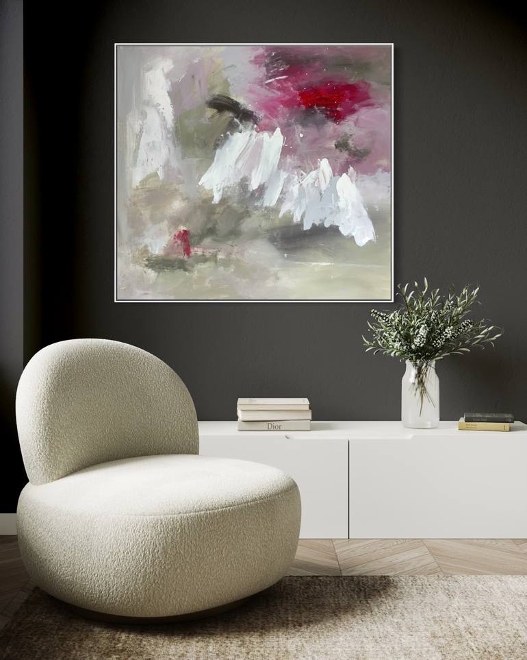 Original Abstract Expressionism Abstract Painting by Rodrigue Semabia