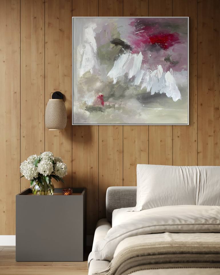 Original Abstract Expressionism Abstract Painting by Rodrigue Semabia