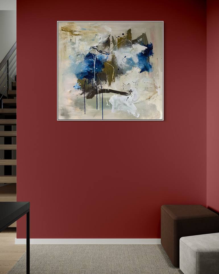 Original Abstract Painting by Rodrigue Semabia | Abstract Expressionism Art on Canvas | Guardian of the unseen