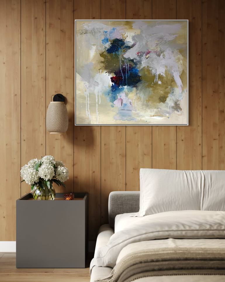 Original Abstract Expressionism Abstract Painting by Rodrigue Semabia