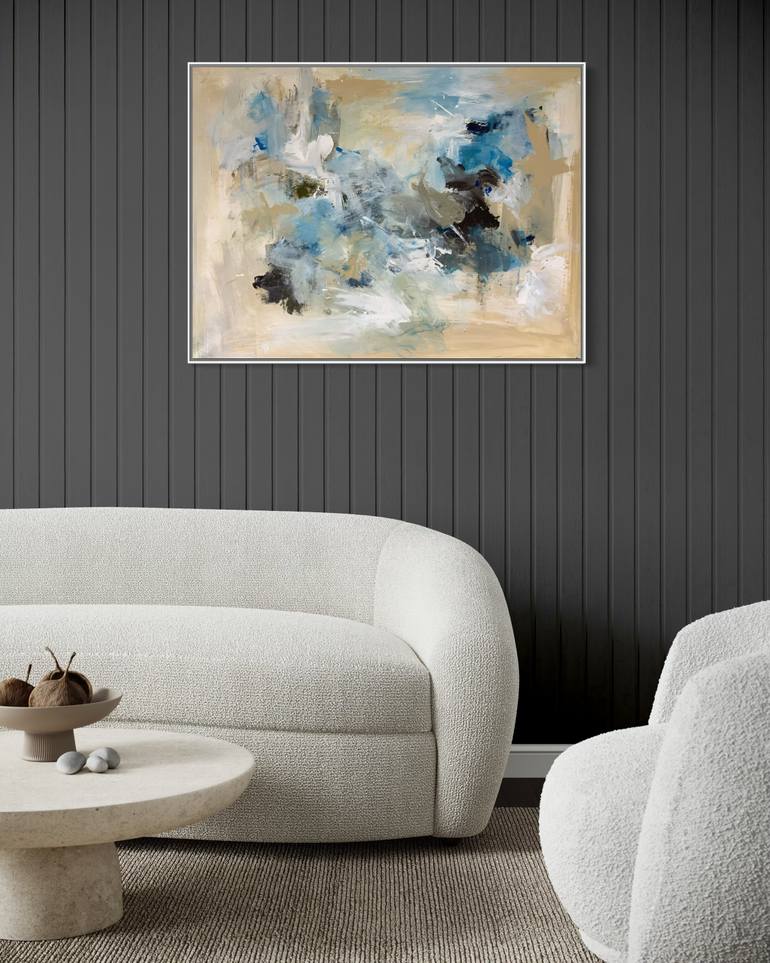 Original Abstract Expressionism Abstract Painting by Rodrigue Semabia