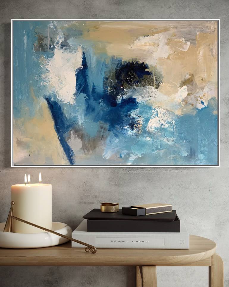 Original Abstract Expressionism Abstract Painting by Rodrigue Semabia