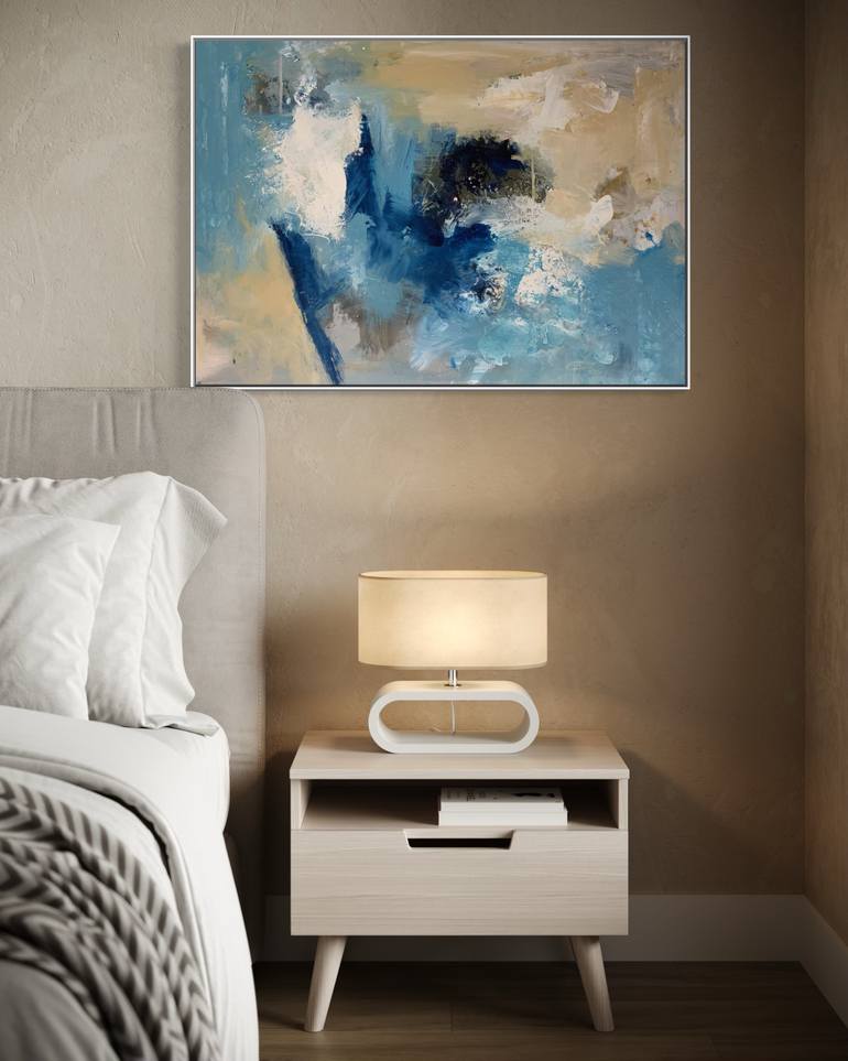 Original Abstract Expressionism Abstract Painting by Rodrigue Semabia