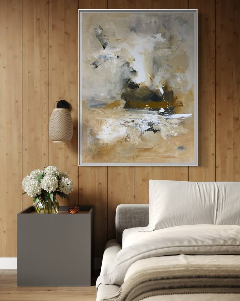 Original Abstract Expressionism Abstract Painting by Rodrigue Semabia