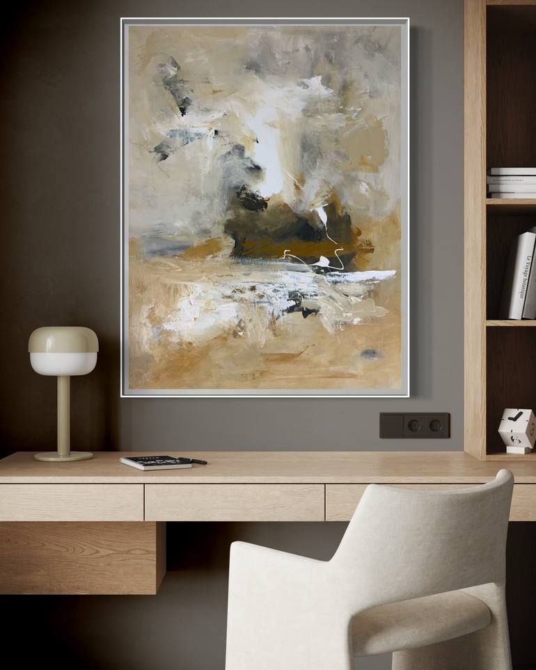 Original Abstract Expressionism Abstract Painting by Rodrigue Semabia