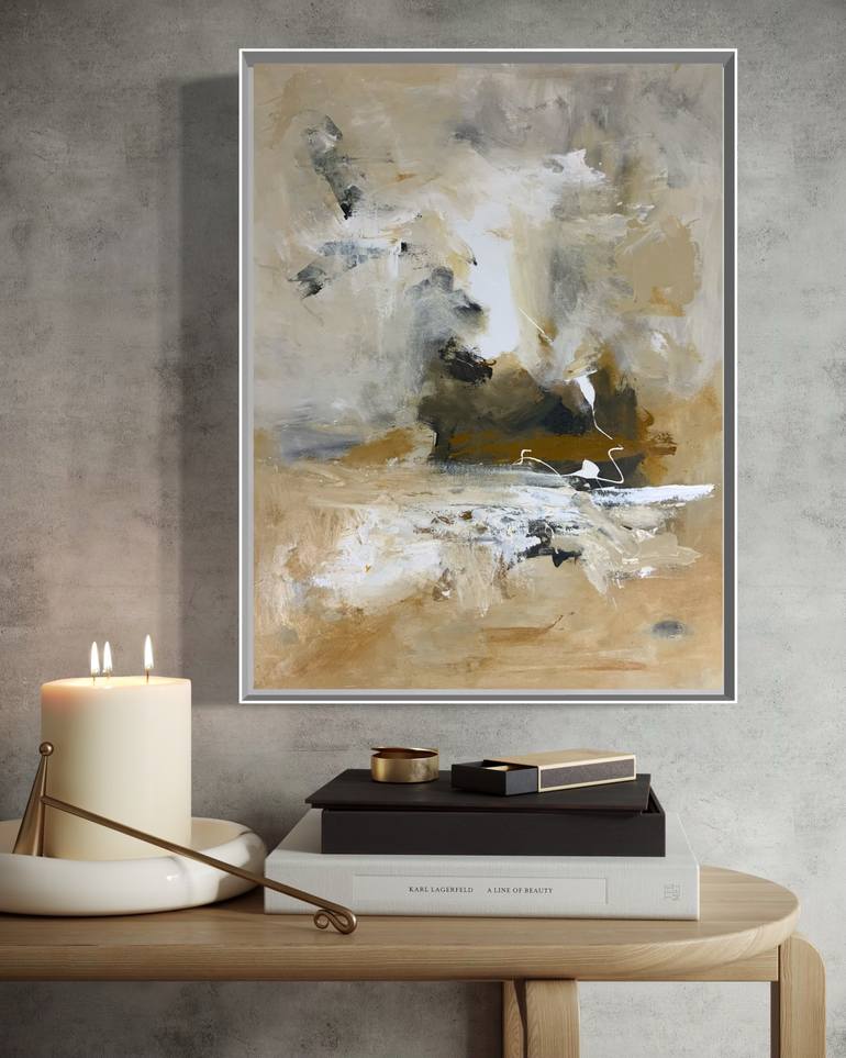 Original Abstract Expressionism Abstract Painting by Rodrigue Semabia
