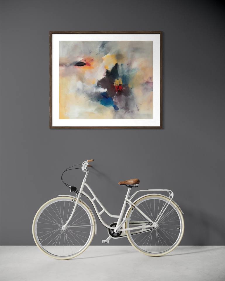 Original Abstract Expressionism Abstract Painting by Rodrigue Semabia
